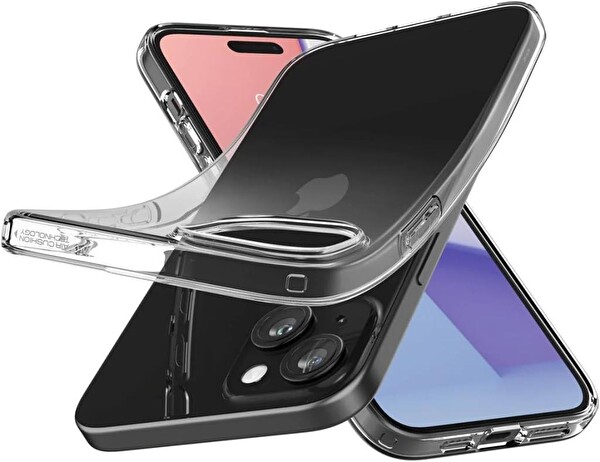Spigen iPhone 15 Crystal Flex Crystal Clear Kılıf 3