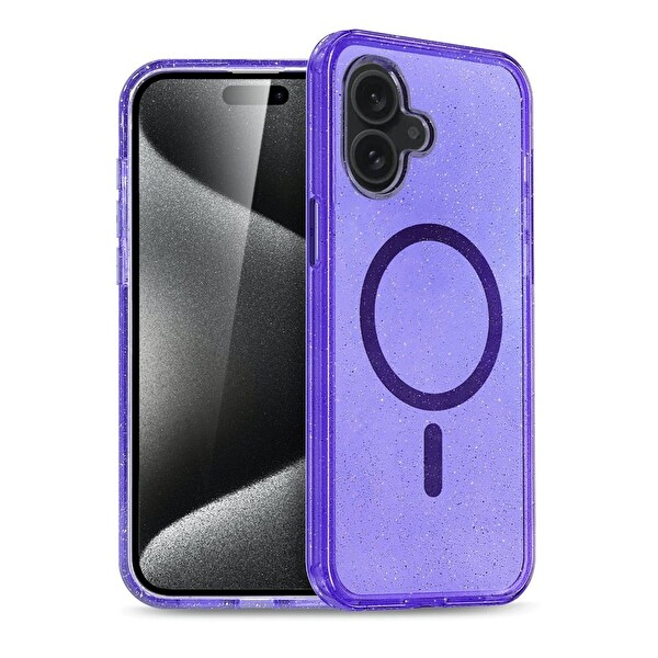 Newface iPhone 16 Uyumlu Glow Magsafe Kamera Korumalı Kılıf