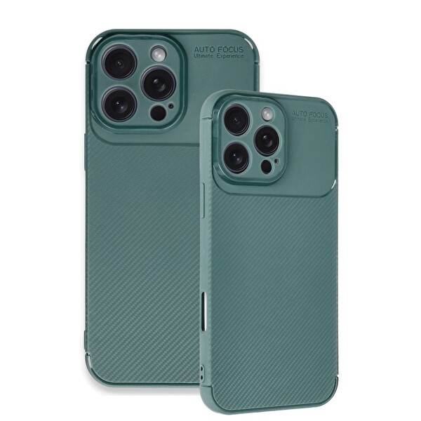 Newface Apple iPhone 16 Pro Max Uyumlu Auto Focus Karbon Kapak Kılıf