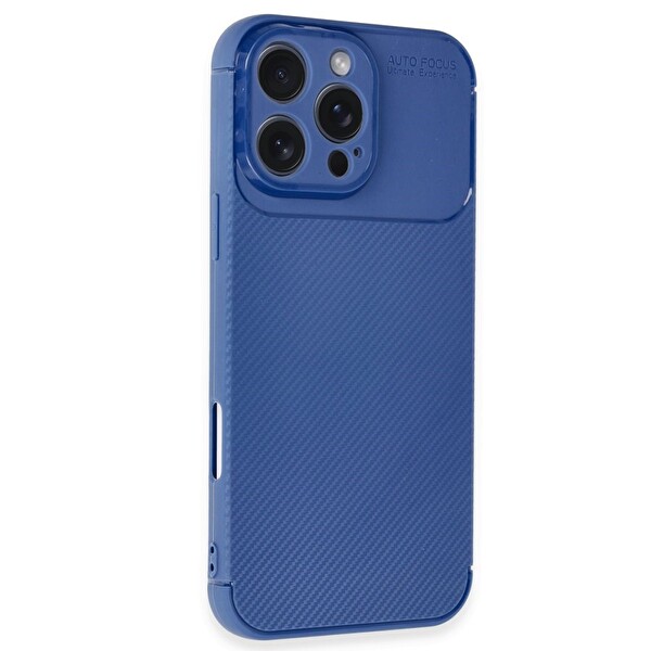 Newface Apple iPhone 16 Pro Max Uyumlu Auto Focus Karbon Kapak Kılıf