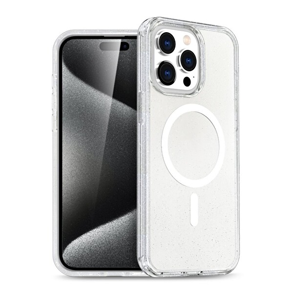 Newface iPhone 16 Pro Uyumlu Glow Magsafe Kamera Korumalı Kılıf