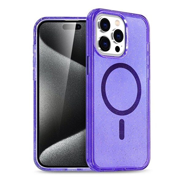 Newface iPhone 16 Pro Uyumlu Glow Magsafe Kamera Korumalı Kılıf