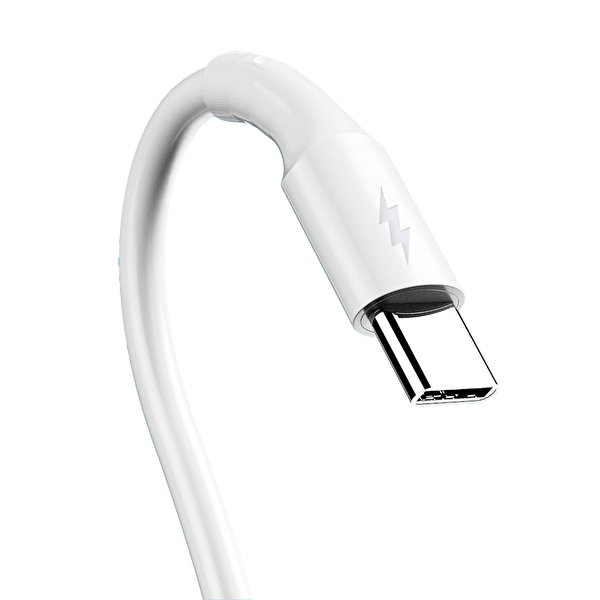 Dvip L24 6A 100W Usb-A to Type-C Hızlı Şarj ve Data Kablosu 1 M Beyaz