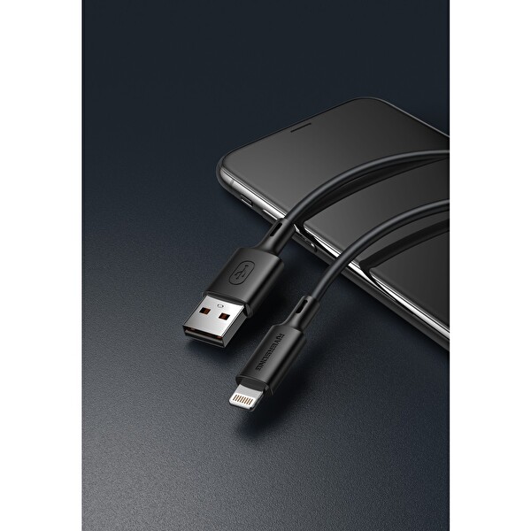 Riversong Cable Zeta CT118 Lightning Siyah 1 M Şarj Kablosu