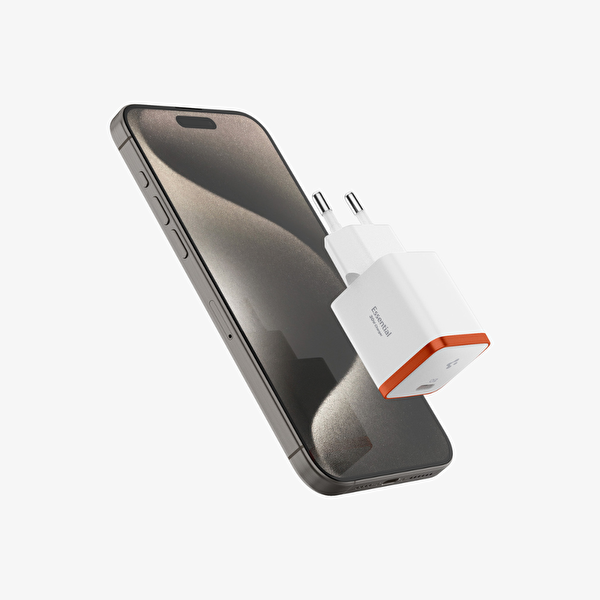 Spigen ACH08 EE301 30 W PPS Destekli Type-C to USB-C Beyaz Mini Hızlı Şarj Aleti