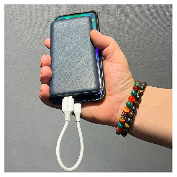 NPO UTC12 60W TPE USB to Type-C 1.2 M Hızlı Şarj ve Data Kablosu Beyaz