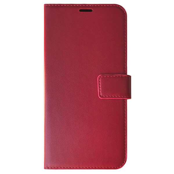 Microsonic Tecno Camon 16 Kılıf Delux Leather Wallet Kırmızı