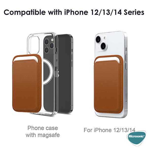 Microsonic Apple iPhone 16 Pro Leather Wallet Magsafe Kırmızı