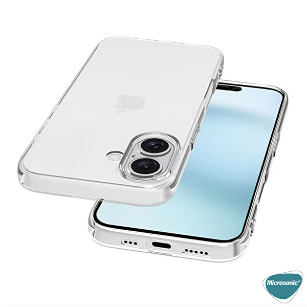 Microsonic Apple iPhone 16 Plus Kılıf Transparent Soft Şeffaf