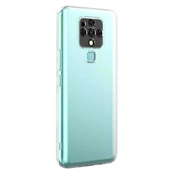 Microsonic Tecno Camon 16 Kılıf Transparent Soft Beyaz