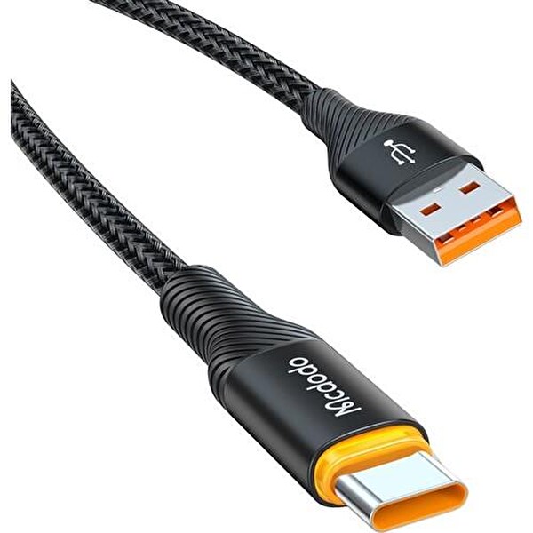 Mcdodo CA-2380 Type-C 100W 5A Power Off Hızlı Data Şarj Kablo 1.2 M Siyah