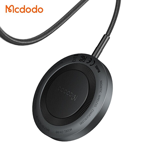 Mcdodo CH-5490 True 15W iPhone Kablosuz Şarj Cihazı Siyah