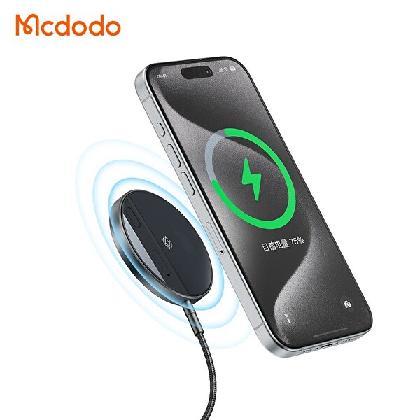 Mcdodo CH-5490 True 15W iPhone Kablosuz Şarj Cihazı Siyah