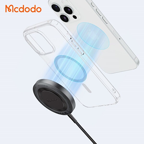 Mcdodo CH-5490 True 15W iPhone Kablosuz Şarj Cihazı Siyah