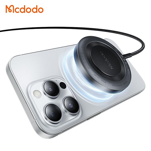 Mcdodo CH-5490 True 15W iPhone Kablosuz Şarj Cihazı Siyah
