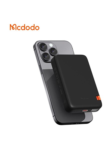Mcdodo MC-5101 10000 mAh 20 W Magsafe Kablosuz Powerbank - Siyah