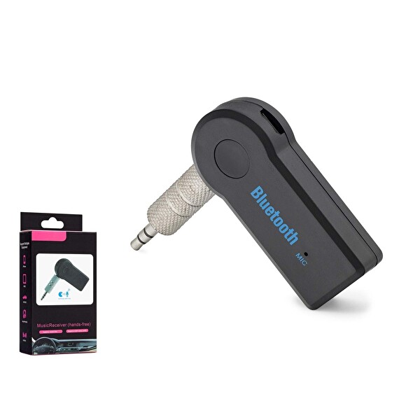Hadron HD9001 3.5 MM Aux Bağlantılı Eller Serbest Görüşmeli Şarjlı Araç İçi Bluetooth Adaptör Siyah