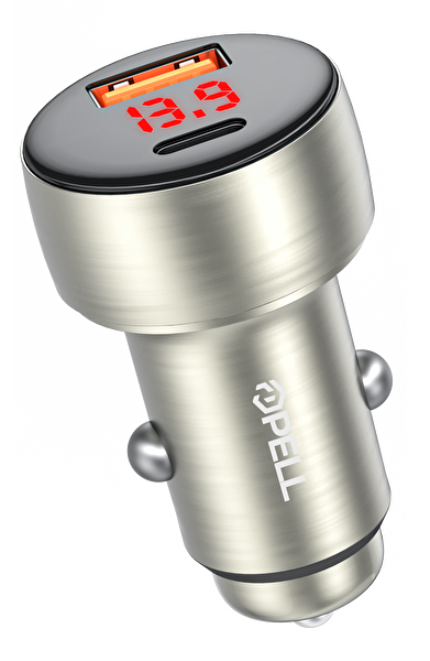 Pell H07 48W PD Hızlı Şarj Araç Çakmak Şarjı Aleti Metal Gövdeli