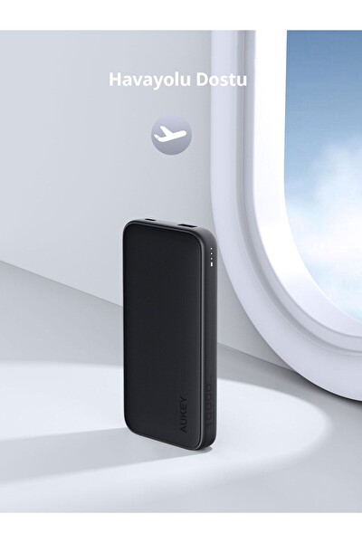 Aukey PB-Y46-GY 15W 10.000 mAh Powerbank Hızlı Şarj