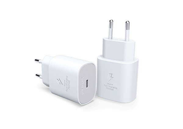 Syrox PD25B 3.0A 25 W PD 1xType-C Port Çıkışlı Şarj Cihazı Beyaz