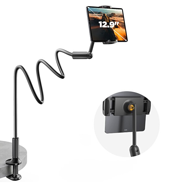 Bix Saiji IVY 4 Yatak ve Masa İçin 360 Derece Dönebilir Ayarlanabilir Tablet Standı ve Tablet Tutucu