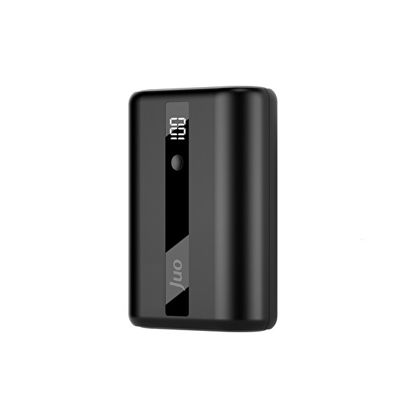 Juo JSP810 22.5W 10000 mAh Led Ekranlı Mini Powerbank Taşınabilir Hızlı Şarj Cihazı Siyah