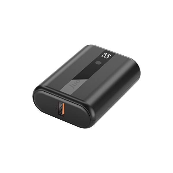Juo JSP810 22.5W 10000 mAh Led Ekranlı Mini Powerbank Taşınabilir Hızlı Şarj Cihazı Siyah