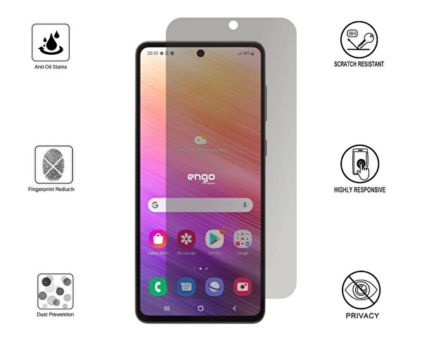 Engo Samsung Galaxy A73 İle Uyumlu Hayalet Ekran Koruyucu