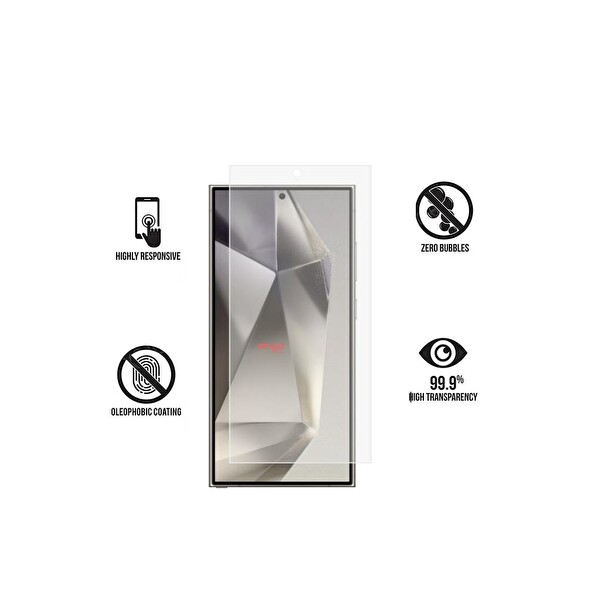 Engo Samsung Galaxy S24 Ultra Mat Ekran Koruyucu Şeffaf