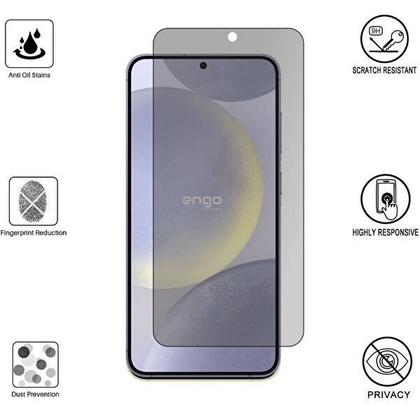 Engo Samsung Galaxy S24 Plus İle Uyumlu Hayalet Ekran Koruyucu