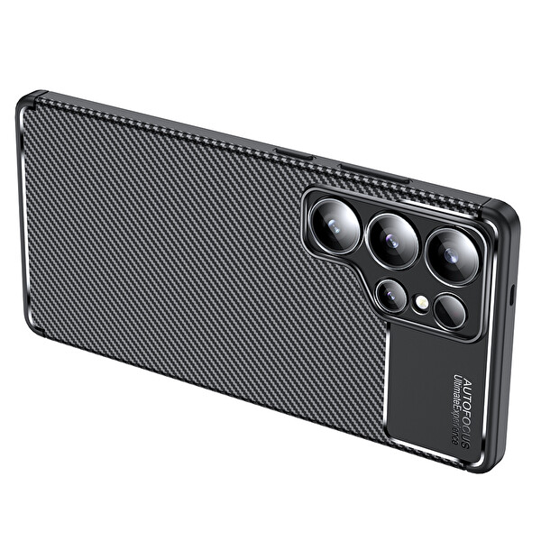 Senon Galaxy S25 Ultra Zore Negro Silikon Kapak Kılıf