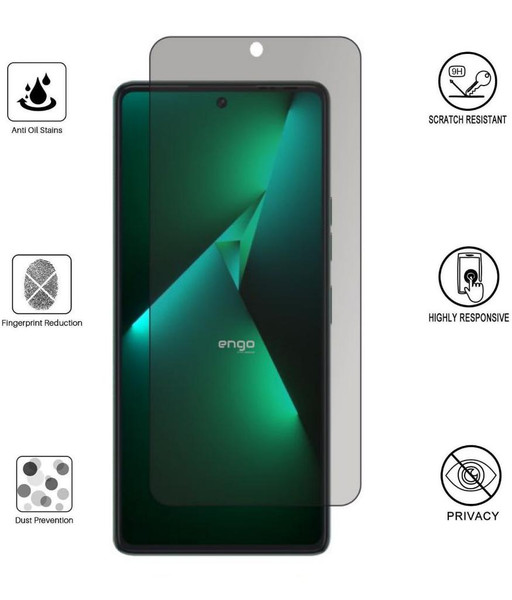 Engo Tecno Pova 6 Pro Uyumlu Hayalet Ekran Koruyucu Şeffaf