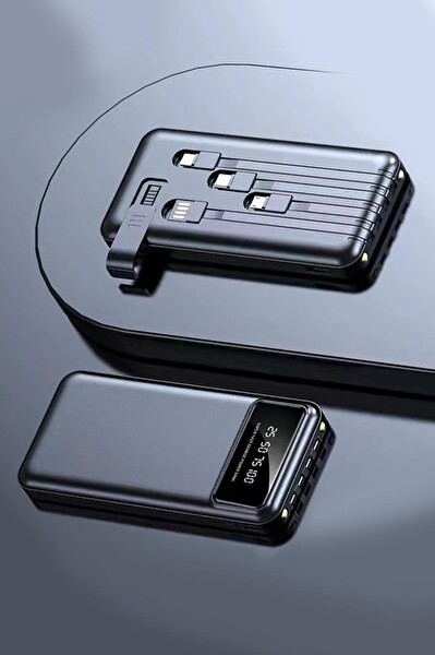 Torima Hızlı Şarj Özellikli 4 Çıkışlı 10.000 mAh Siyah Powerbank