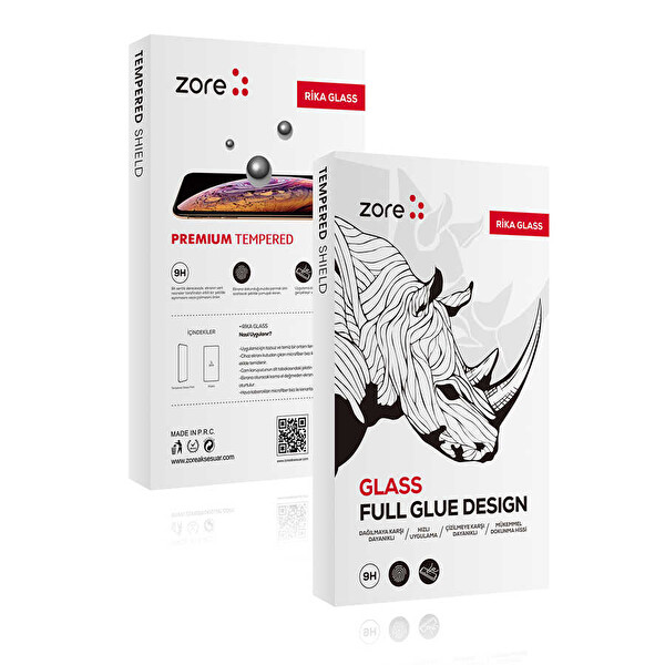 Senon Apple iPhone 16 Plus Zore Rika Premium Temperli Cam Ekran Koruyucu