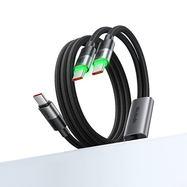 Mcdodo CA-6740 2in1 100W TypeC- TypeC Şarj Kablo 1.5M - Siyah