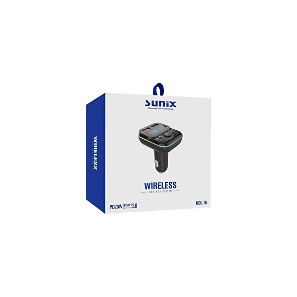 Sunix PD 20W QC3.0 MDL-16 Araç Modülatörü