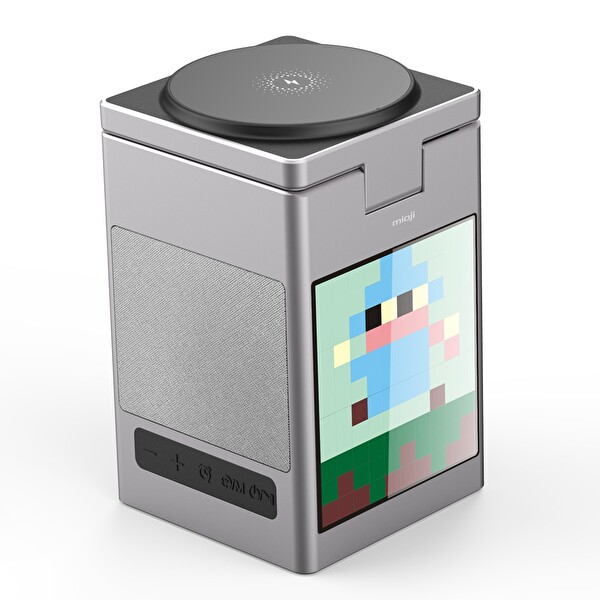 Mioji Mio Cube 5 Saatli ve BT Hoparlörlü 5in1 Gri Telefon Tutucu