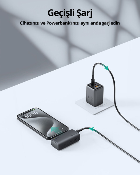 Aukey PB-Y59-GY 20W 5000 mAh PD Powerbank