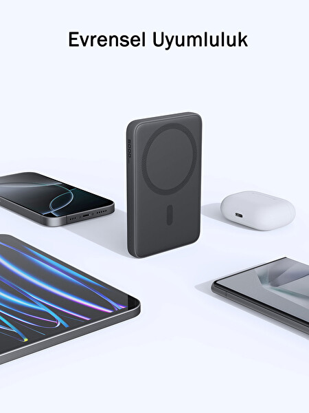 Aukey PB-MS03-BK MagSafe İnce 20W 5000 mAh Powerbank