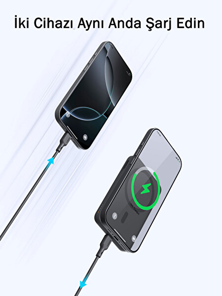 Aukey PB-MS03-BK MagSafe İnce 20W 5000 mAh Powerbank