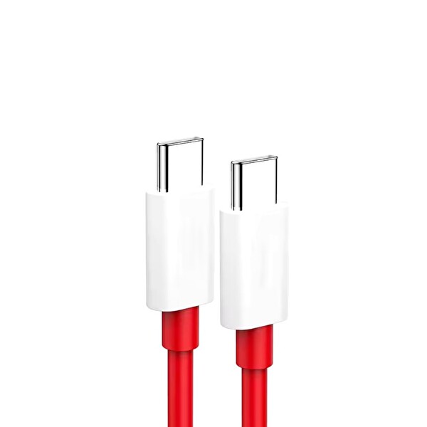 ScHitec 6A 60W Type-C to Type-C Hızlı Data ve Turbo Fast Şarj Kablosu 100 CM Kırmızı K321