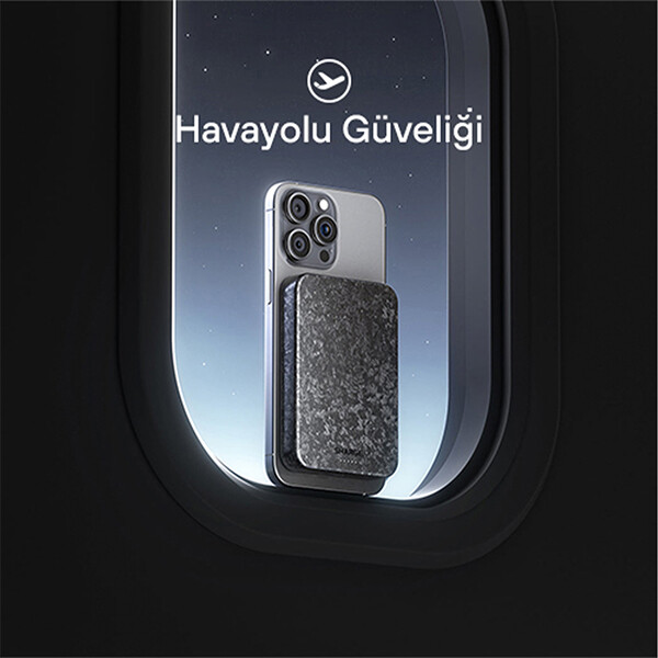 Sharge CarbonMag 10.000 mAh Magsafe Destekli PowerBank