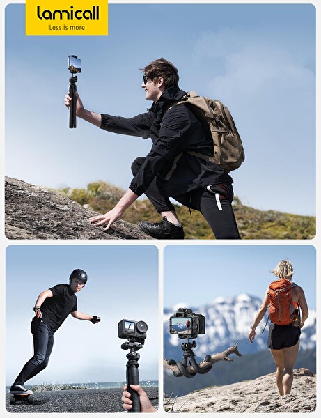 Lamicall STTP02 Cep Telefonu ve Kamera Uzaktan Kumandalı Selfie Çubugu Tripod