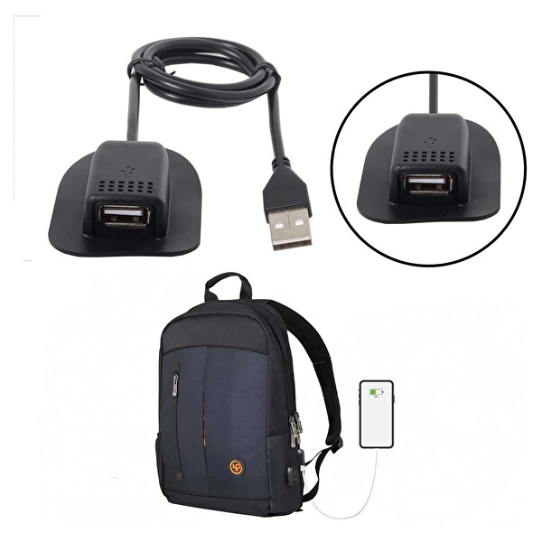 NPO CKA Sırt Çantası Valiz Organizer USB Şarj Kablosu ve Soketi
