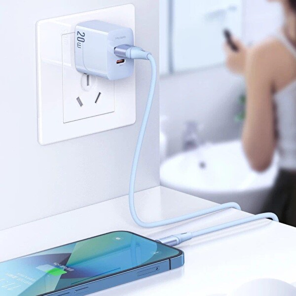 Mcdodo CA-1834 36W USB iPhone 1.2 M Hızlı Data Şarj Kablosu-Mavi