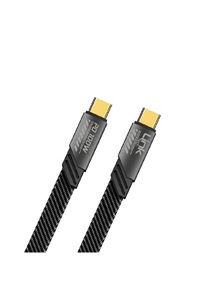 Linktech K472 Mecha Style Type-C To Type-c 100 W 1.2 M Şarj Kablosu