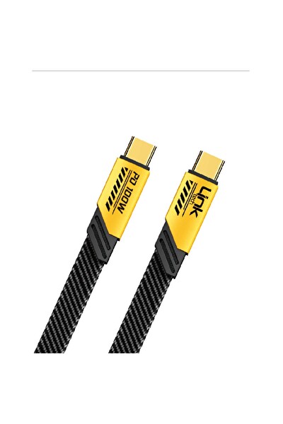 Linktech K472 Mecha Style Type-c To Type-c 100 W 1.2 M Şarj Kablosu