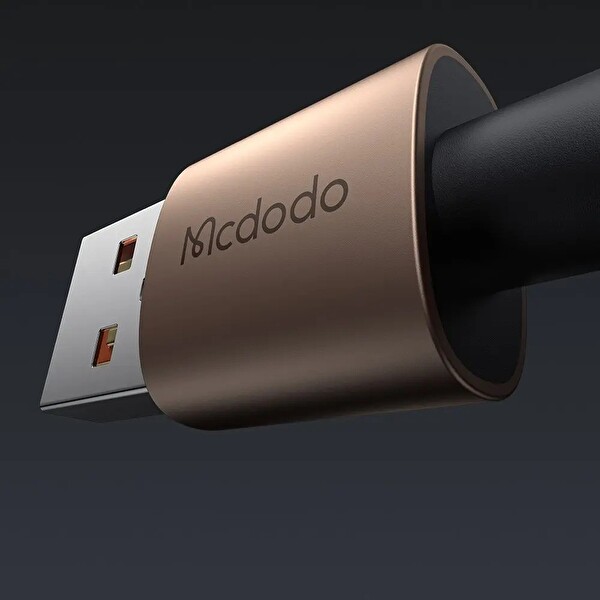 Mcdodo CA-6911 3A Işıklı USB iPhone 1.2 M Siyah Şarj Data Kablosu