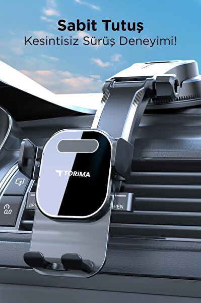 Torima JX-048 Vantuzlu 360 Derece Siyah Araç İçi Telefon Tutucu