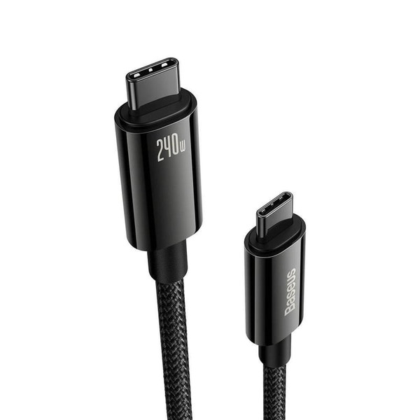 Baseus Tungsten Gold Type-C to Type-C 240W 1 M Hızlı Şarj ve Data Kablosu